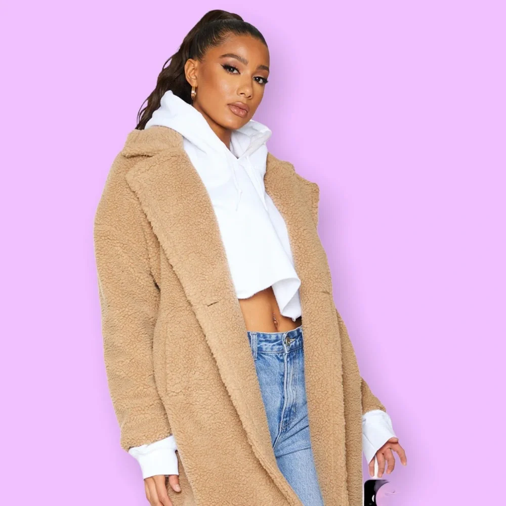 New Pretty Little Thing Teddy Coat - Picture 1 of 5